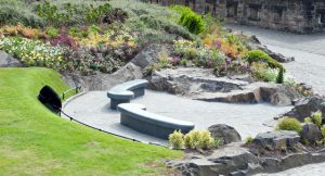 Edinburgh Castle. Royal Visit. National War Memorial Gardens