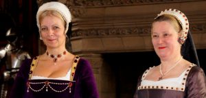 Costumed performers play Renaissance Ladies at Edinburgh Castle