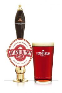 Edinburgh Castle Beer tap and glass
