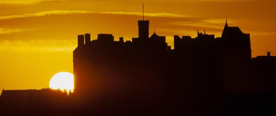 Edinburgh Castle at sunset