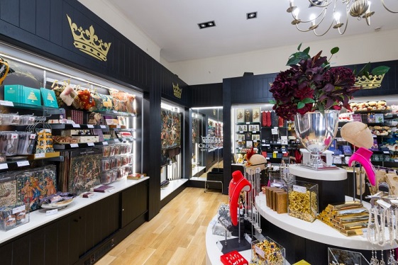 inside the Crown Gift Shop at Edinburgh Castle