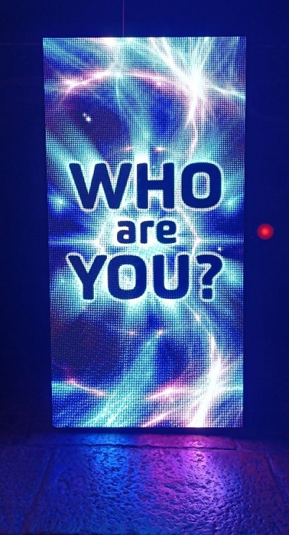 A screen displaying the question Who Are You? 